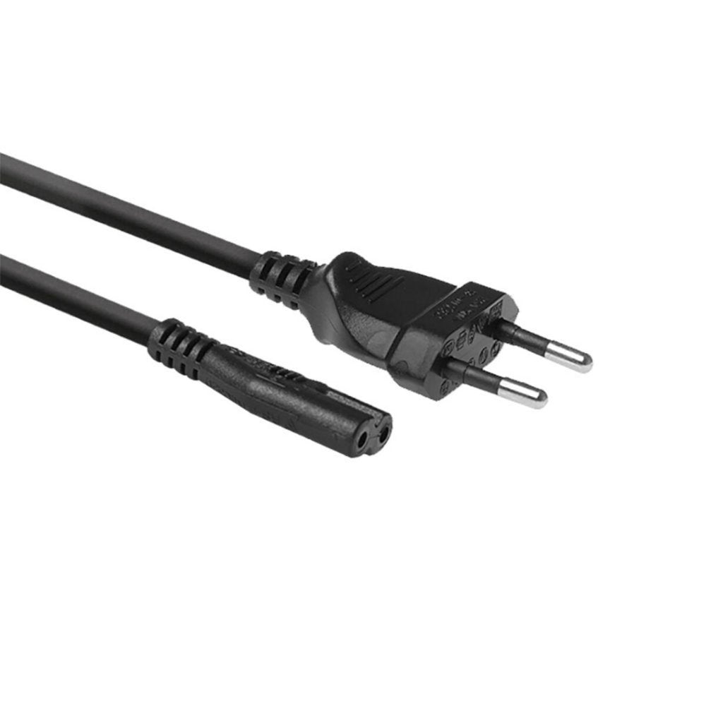 ACT AC3300 | Elektriciteitssnoer | 1,5 Meter | CEE7/16 naar C7 Stekker | Zwart - Matmuis - Matmuis